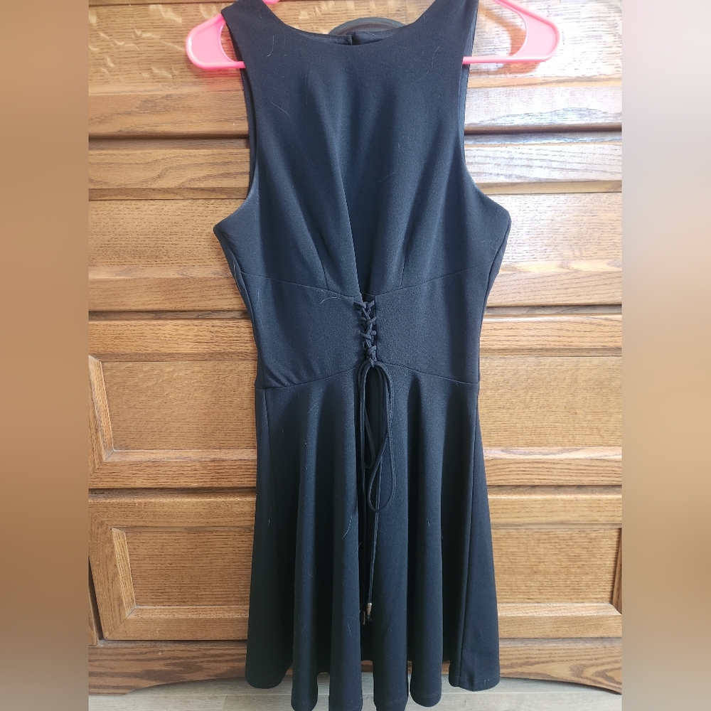 Black Dress With Back Zipper Size 7/8